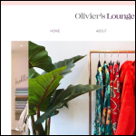 Screen shot of the OLIVERS LOUNGE Ltd website.