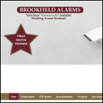 Screen shot of the BROOKFIELD ALARMS LTD website.