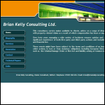 Screen shot of the BRIAN KELLY CONSULTING LTD website.