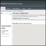 Screen shot of the CHARLOTTE STREET (BIRMINGHAM) Ltd website.