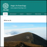 Screen shot of the AEGIS-SCOT ARCHAEOLOGY Ltd website.
