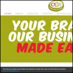 Screen shot of the OLIVE PROMOTIONS Ltd website.