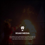 Screen shot of the ROAR EVENTS Ltd website.