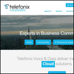 Screen shot of the TELEFONIX VOICE & DATA Ltd website.