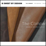 Screen shot of the SWEET BY DESIGN Ltd website.