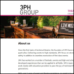 Screen shot of the 3PH GROUP LTD website.