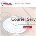 Screen shot of the MESSENGER TRANSPORT Ltd website.