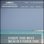 Screen shot of the OCEAN HOST Ltd website.