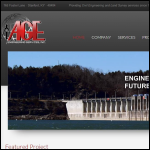 Screen shot of the AGE ENGINEERING LTD website.