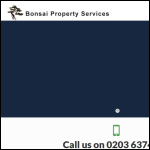 Screen shot of the BONSAI PROPERTY SERVICES LTD website.