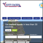 Screen shot of the COUNTY COACHES Ltd website.