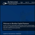 Screen shot of the BOWLINE CAPITAL PARTNERS LLP website.