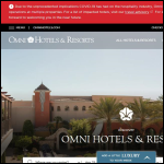 Screen shot of the OMNI HOTELS LLP website.