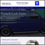Screen shot of the TRENCH LOCK TELFORD LLP website.