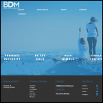 Screen shot of the BLUE DOOR MARKETING & COMMUNICATIONS Ltd website.