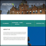 Screen shot of the JOHN FULTON (PLUMBERS) Ltd website.