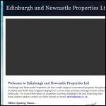 Screen shot of the EDINBURGH & NEWCASTLE PROPERTIES Ltd website.