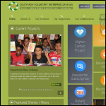 Screen shot of the SOUTH ASIA VOLUNTARY ENTERPRISE website.