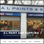 Screen shot of the A.L. PAINT & SUPPLIES Ltd website.
