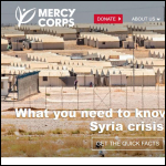 Screen shot of the MERCY CORPS EUROPE website.