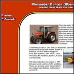 Screen shot of the DUNCAN CABS Ltd website.