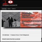 Screen shot of the ABC INVESTIGATION CONSULTANTS Ltd website.