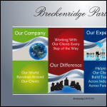 Screen shot of the BRECKENRIDGE LTD website.