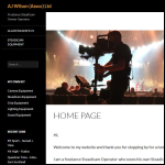 Screen shot of the AJ WILSON (ASSOC) Ltd website.