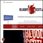 Screen shot of the THE CALEDONIAN CRIME WRITING FESTIVAL website.