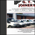 Screen shot of the GT JOINERY (SCOTLAND) Ltd website.