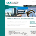 Screen shot of the AIR CONTROL TECHNOLOGY Ltd website.