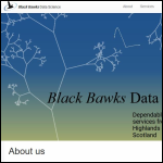 Screen shot of the BLACK BAWKS DATA SCIENCE Ltd website.