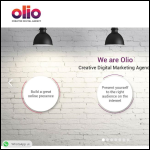 Screen shot of the OLIO SOLUTIONS Ltd website.
