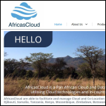 Screen shot of the AFRICASCLOUD Ltd website.