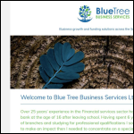 Screen shot of the BLUE TREE BUSINESS SERVICES Ltd website.