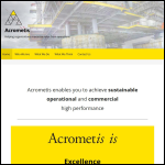 Screen shot of the ACROMETIS LTD website.
