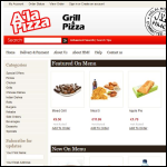 Screen shot of the A'LA PIZZA HALLIWELL Ltd website.