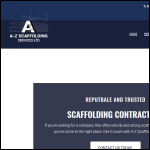 Screen shot of the A & A SCAFFOLDING CONTRACTORS Ltd website.
