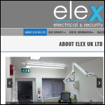 Screen shot of the E LEXX LTD website.