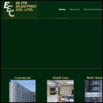 Screen shot of the ELITE ELECTRICAL(NW) LTD website.