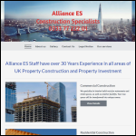 Screen shot of the ALLIANCE ES LTD website.