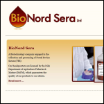 Screen shot of the BIONORD SERA UK Ltd website.