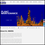 Screen shot of the AL AMARA Ltd website.