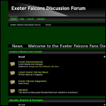 Screen shot of the HOPE FALCONS LTD website.