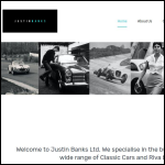 Screen shot of the JUSTIN R Ltd website.