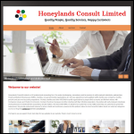 Screen shot of the HONEYLANDS CONSULT Ltd website.
