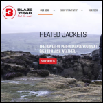 Screen shot of the BLAZEWEAR GROUP LTD website.