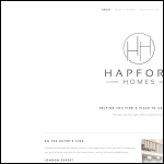 Screen shot of the HAPFORT HOMES LTD website.