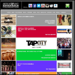 Screen shot of the THE DANCE FOUNDATION website.