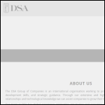 Screen shot of the DSA GROUP HOLDINGS Ltd website.